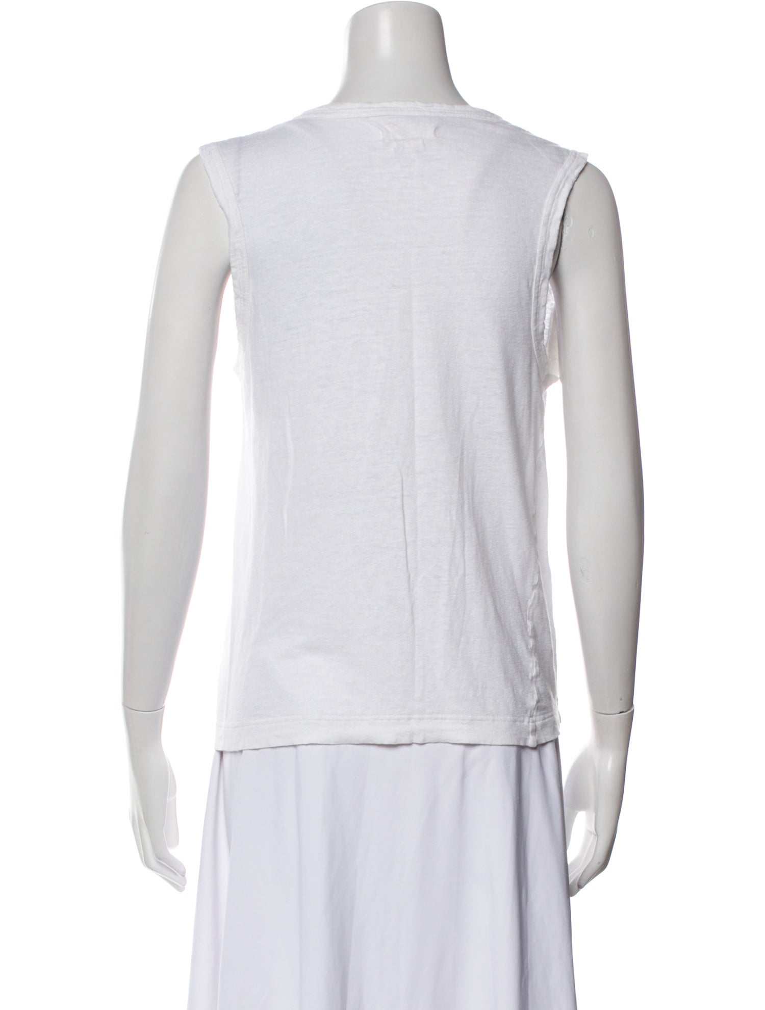 Étoile Isabel Marant Linen Scoop Neck Top